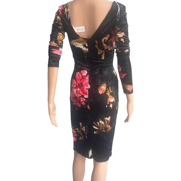 Karen T Design - Floral Black Dress NWHT size Small - Picture 3 of 3